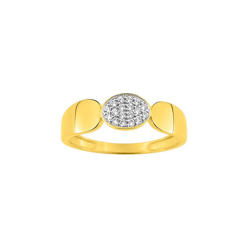 Bague Femme - Oxyde de zirconium - Or 9 Carats