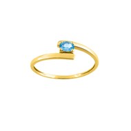 Bague Femme - topaze - Or 9 Carats