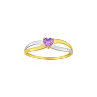 Bague Femme - améthyste - Or 9 Carats