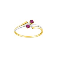 Bague Femme - rubis - Or 9 Carats