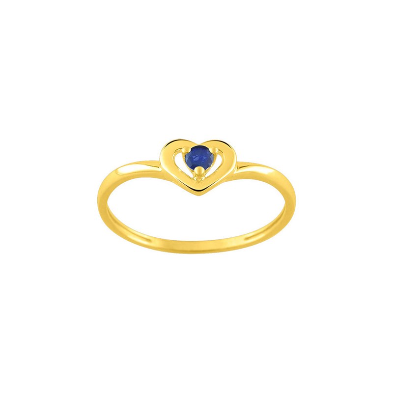 Bague Femme - saphir - Or 9 Carats