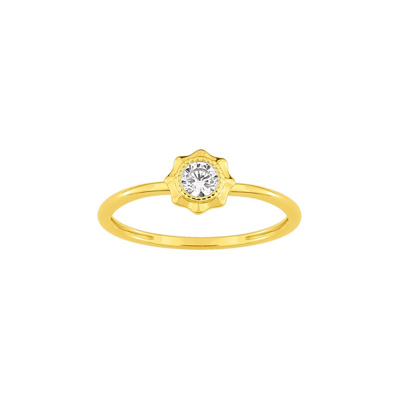 Bague Femme - Oxyde de zirconium - Or 9 Carats