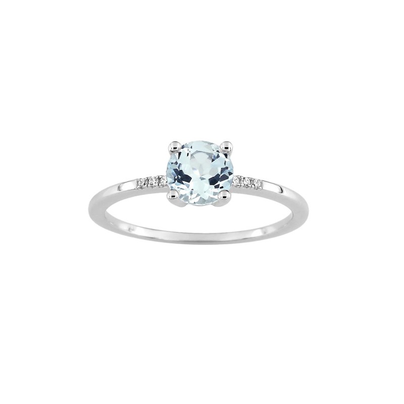 Bague Femme - Topaze - Oxyde de zirconium - Or 9 Carats