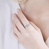 Bague Femme - Topaze - Oxyde de zirconium - Or 9 Carats - vue V3