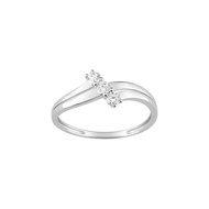 Bague Femme - Oxyde de zirconium - Or 9 Carats