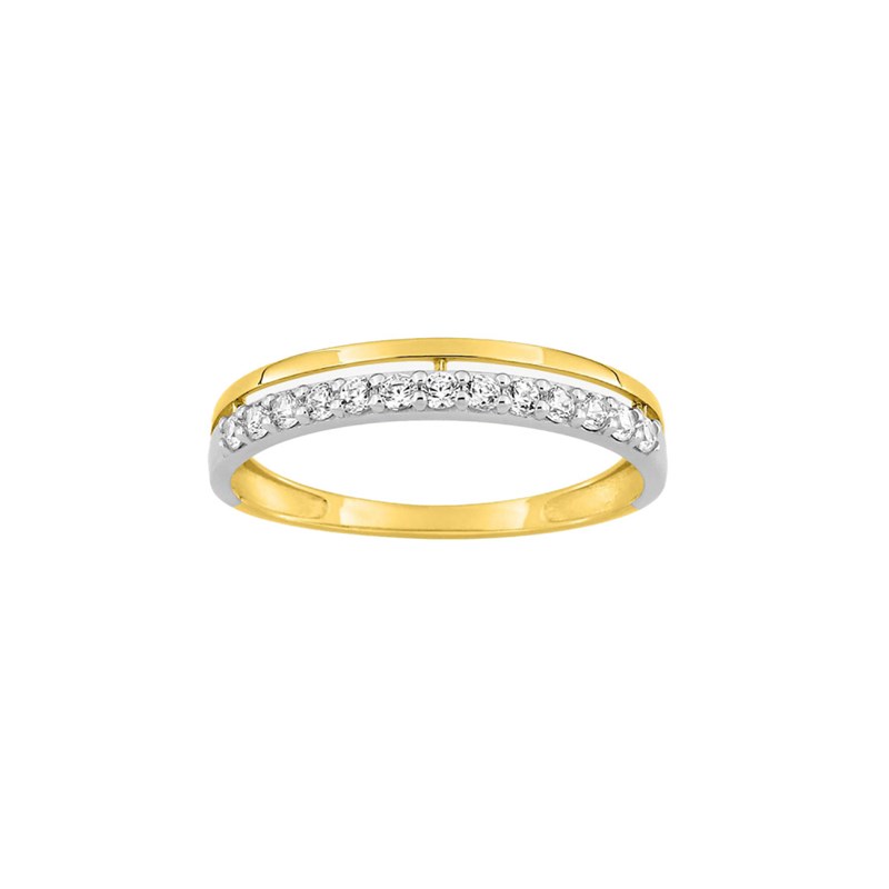 Bague Femme - Oxyde de zirconium - Or 9 Carats