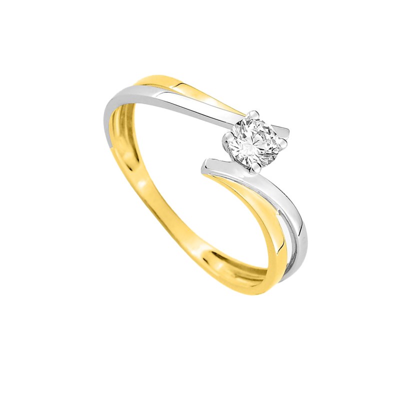 Bague Femme - Oxyde de zirconium - Or 9 Carats - vue 2