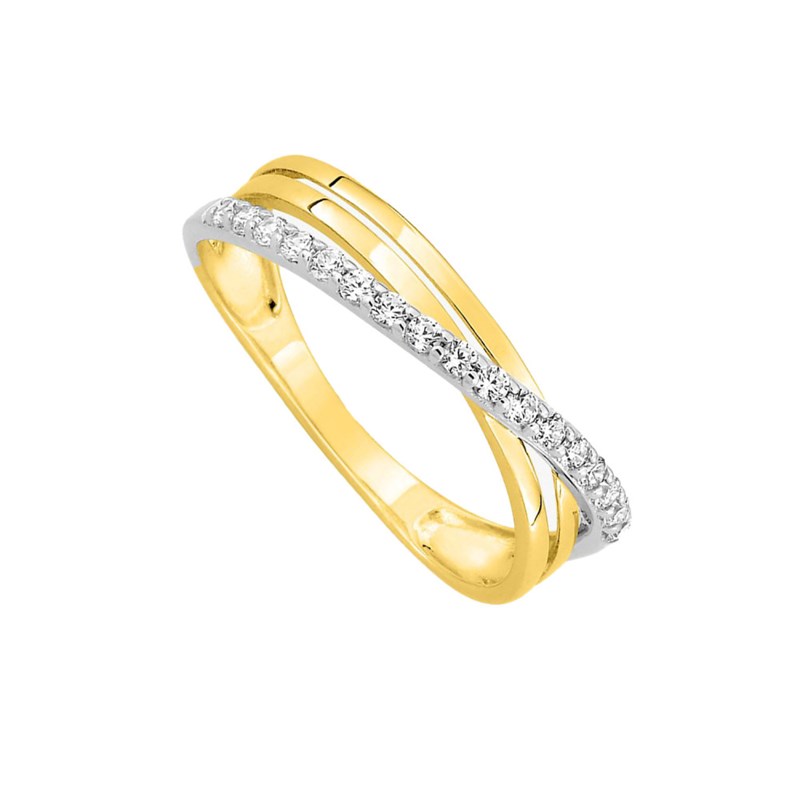 Bague Femme - Oxyde de zirconium - Or 9 Carats - vue 2