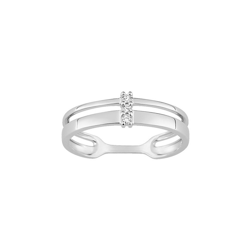 Bague Femme - Oxyde de zirconium - Or 9 Carats