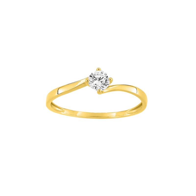 Bague Femme - Oxyde de zirconium - Or 9 Carats