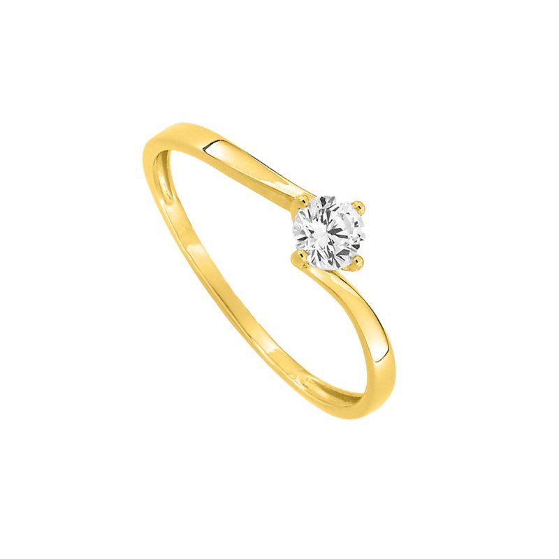 Bague Femme - Oxyde de zirconium - Or 9 Carats - vue 2