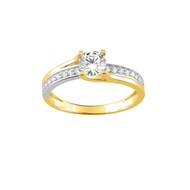 Bague Femme - Oxyde de zirconium - Or 9 Carats