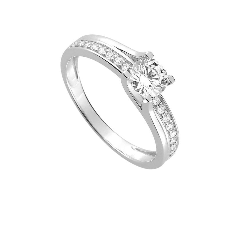 Bague Femme - Oxyde de zirconium - Or 9 Carats - vue 2