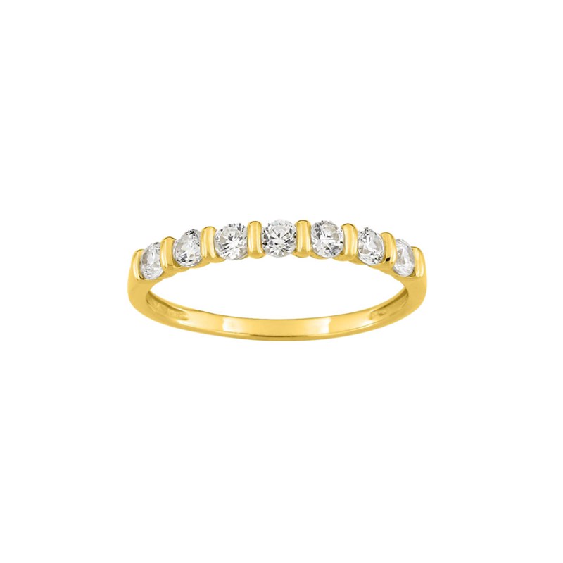 Bague Femme - Oxyde de zirconium - Or 9 Carats