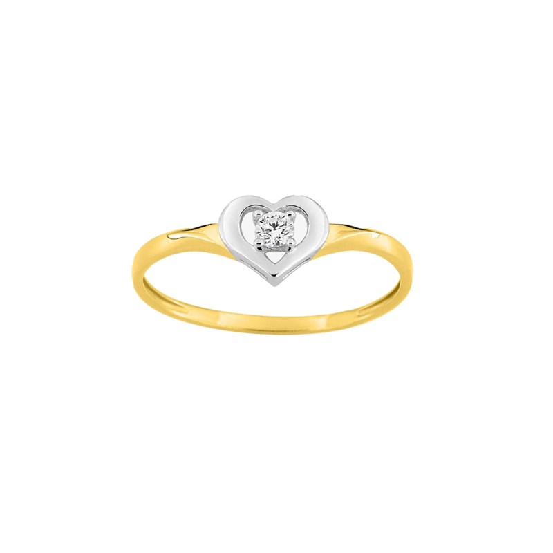 Bague Femme - Oxyde de zirconium - Or 9 Carats