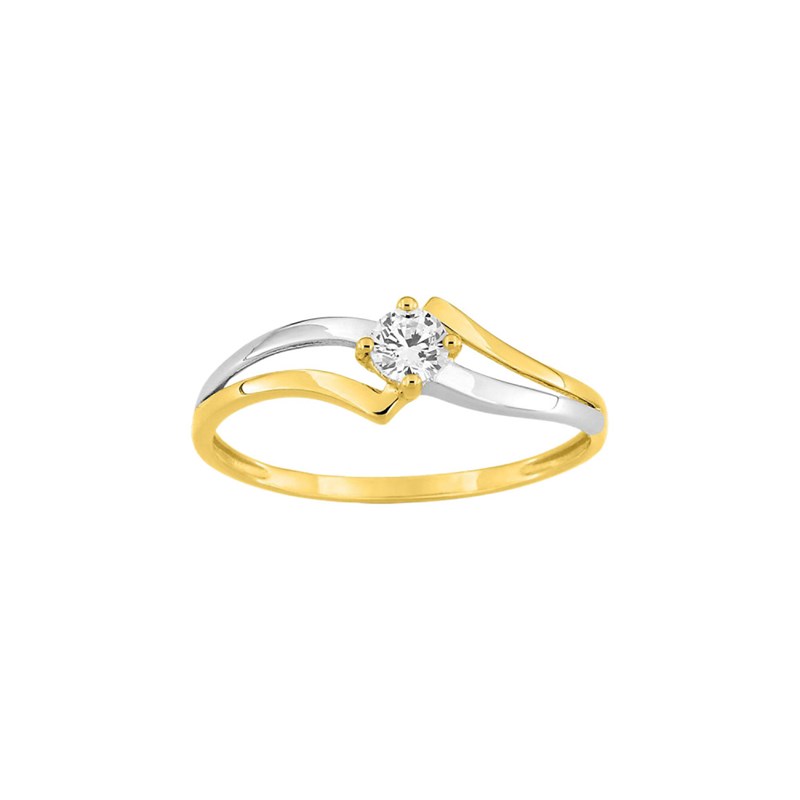 Bague Femme - Oxyde de zirconium - Or 9 Carats