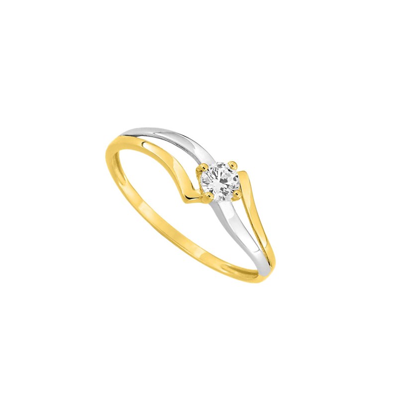 Bague Femme - Oxyde de zirconium - Or 9 Carats - vue 2