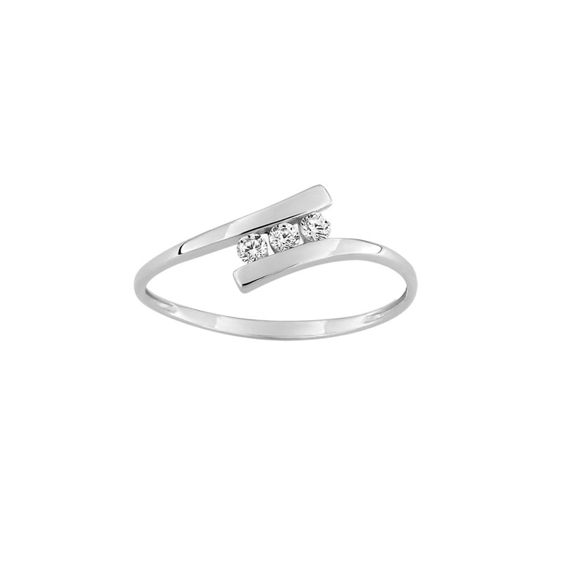 Bague Femme - Oxyde de zirconium - Or 9 Carats