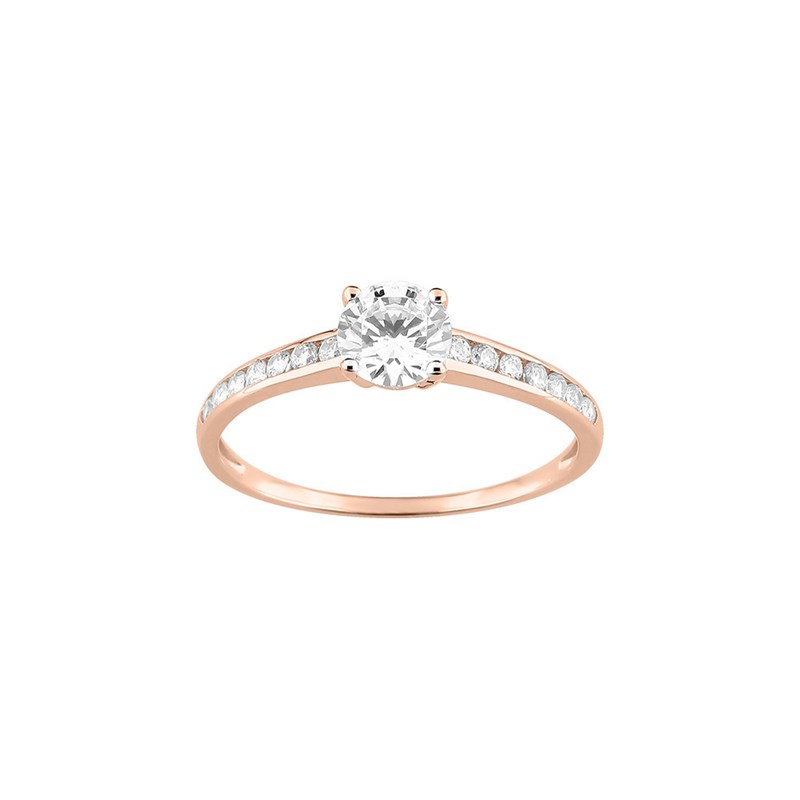 Bague Femme - Oxyde de zirconium - Or 9 Carats