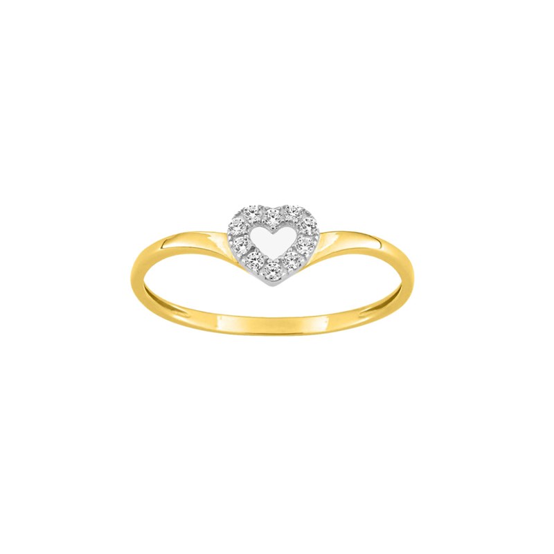 Bague Femme - Oxyde de zirconium - Or 9 Carats