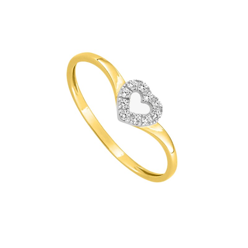 Bague Femme - Oxyde de zirconium - Or 9 Carats - vue 2