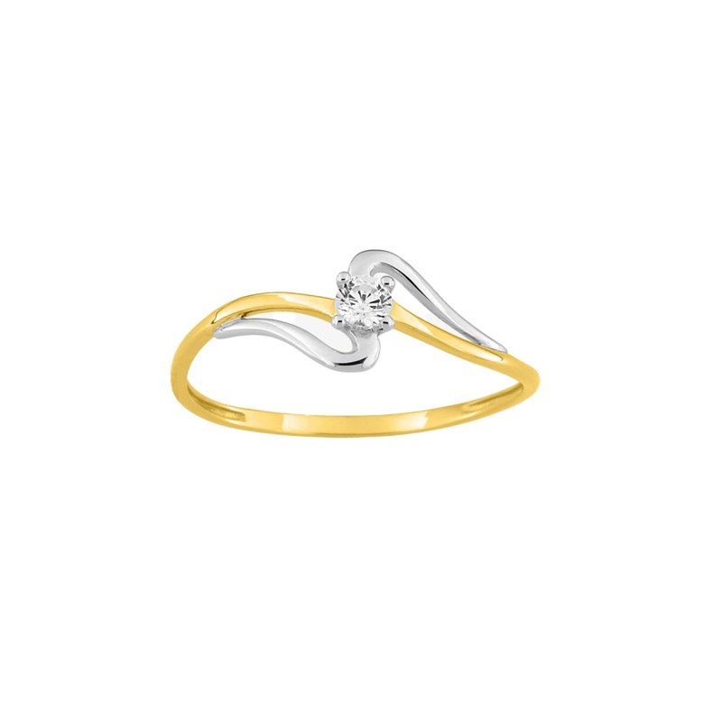 Bague Femme - Oxyde de zirconium - Or 9 Carats