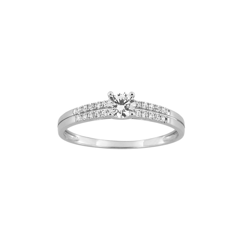 Bague Femme - Oxyde de zirconium - Or 9 Carats