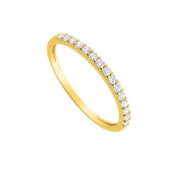 Bague Femme - Oxyde de zirconium - Or 9 Carats