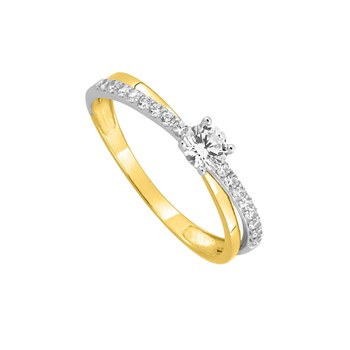 Bague Femme - Oxyde de zirconium - Or 9 Carats