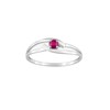 Bague femme - rubis - Or 9 Carats - vue V1