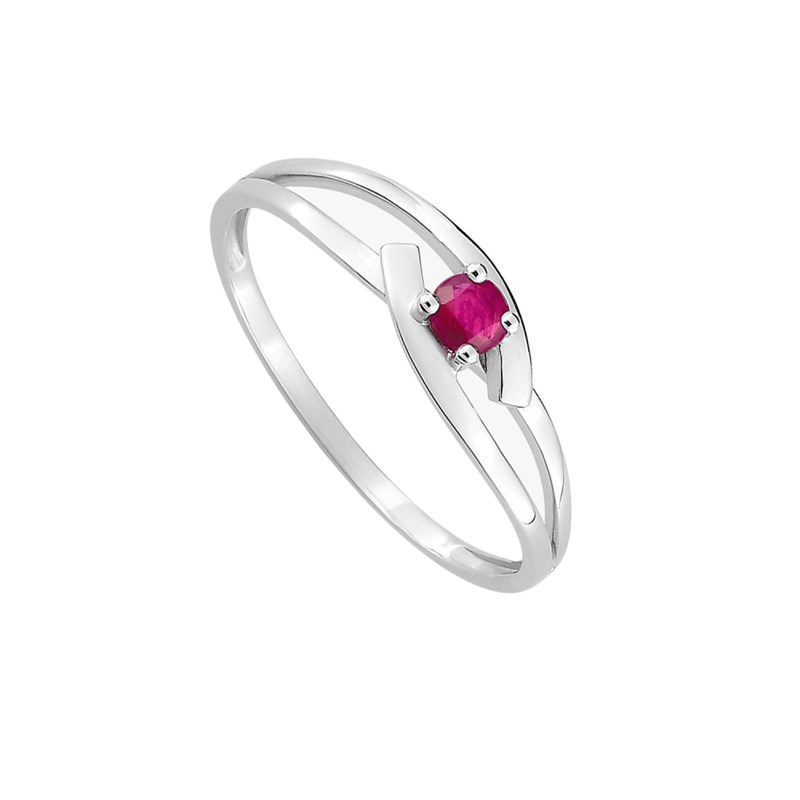 Bague femme - rubis - Or 9 Carats - vue 2