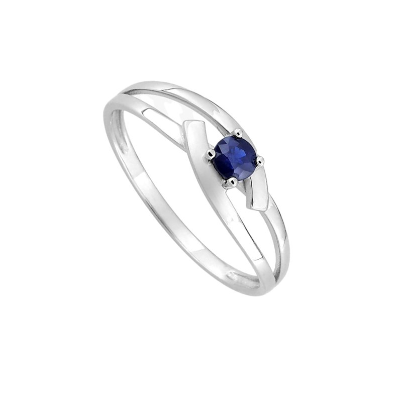 Bague femme - saphir - Or 9 Carats - vue 2