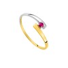 Bague femme - rubis - Or 9 Carats - vue V2