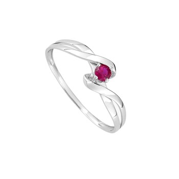 Bague femme - rubis - Or 9 Carats