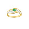 Bague femme - émeraude - Or 9 Carats - vue V1