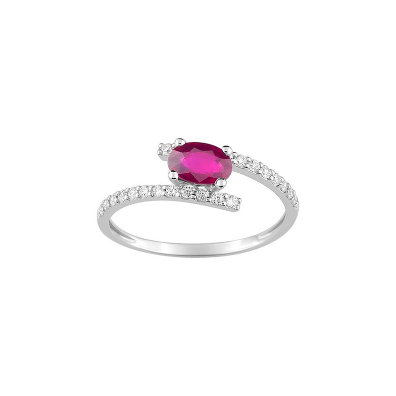 Bague femme - Oxyde de zirconium - Or 9 Carats