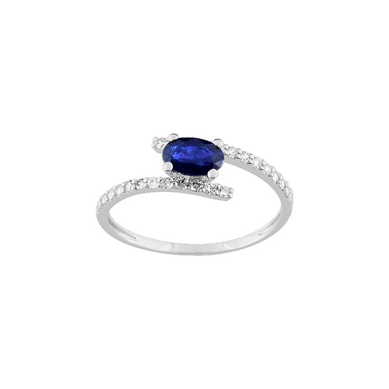 Bague femme - Oxyde de zirconium - Or 9 Carats