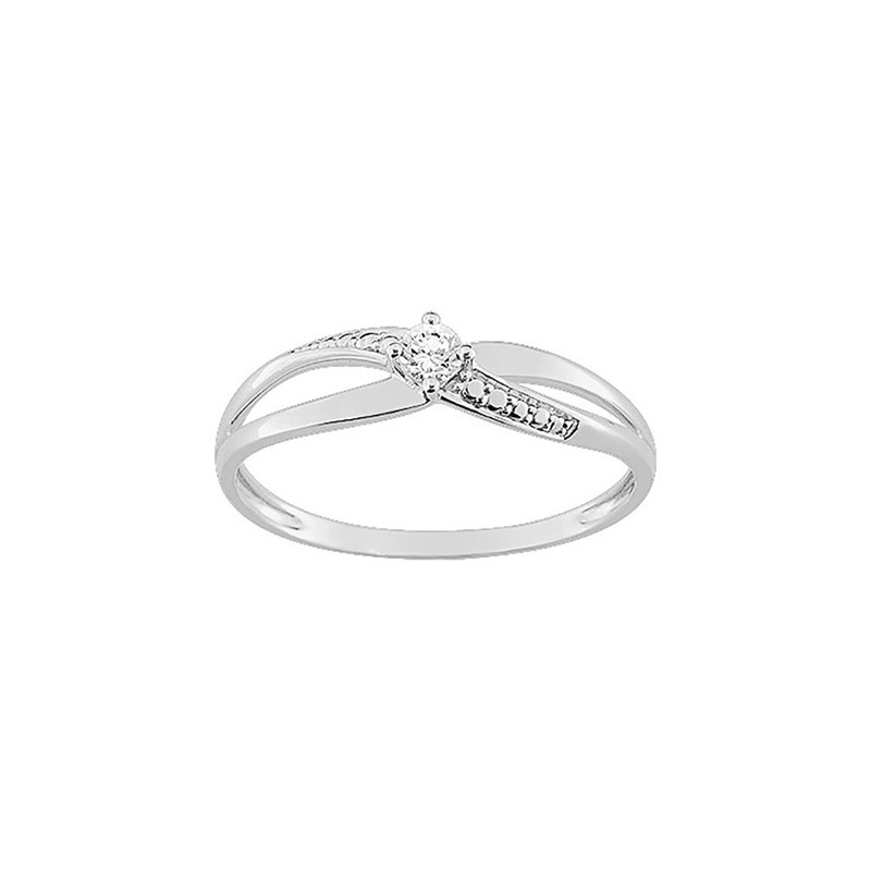 Bague Femme - Oxyde de zirconium - Or 9 Carats