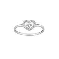 Bague Femme - Oxyde de zirconium - Or 9 Carats