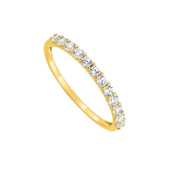 Bague Femme - Oxyde de zirconium - Or 9 Carats