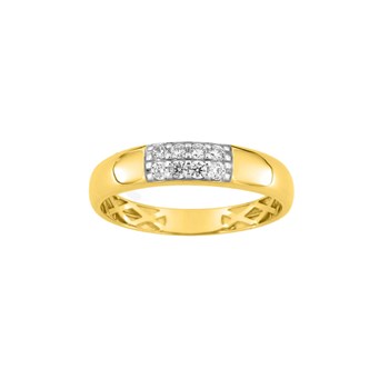Bague Femme - Oxyde de zirconium - Or 9 Carats