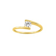 Bague femme - Oxyde de zirconium - Or 9 Carats