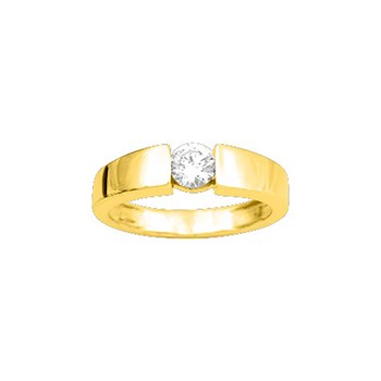 Bague femme - Oxyde de zirconium - Or 9 Carats