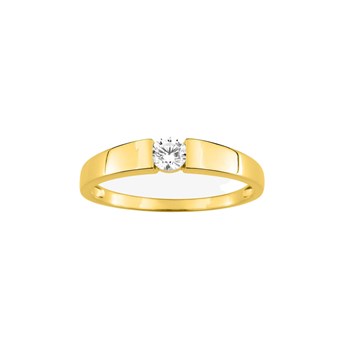 Bague femme - Oxyde de zirconium - Or 9 Carats