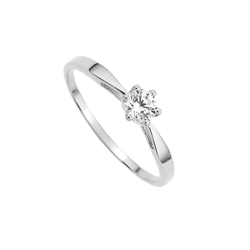 Bague femme - Oxyde de zirconium - Or 9 Carats - vue 2