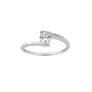 Bague femme - Oxyde de zirconium - Or 9 Carats