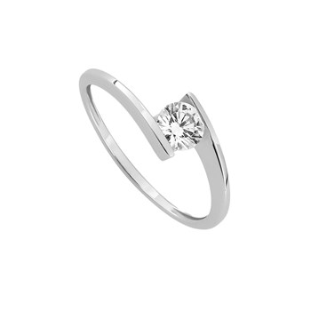 Bague femme - Oxyde de zirconium - Or 9 Carats