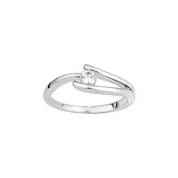 Bague femme - Oxyde de zirconium - Or 9 Carats
