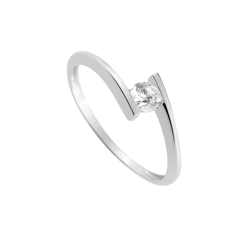 Bague femme - Oxyde de zirconium - Or 9 Carats - vue 2