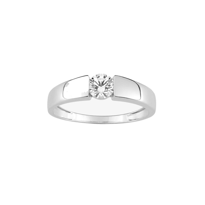 Bague femme - Oxyde de zirconium - Or 9 Carats